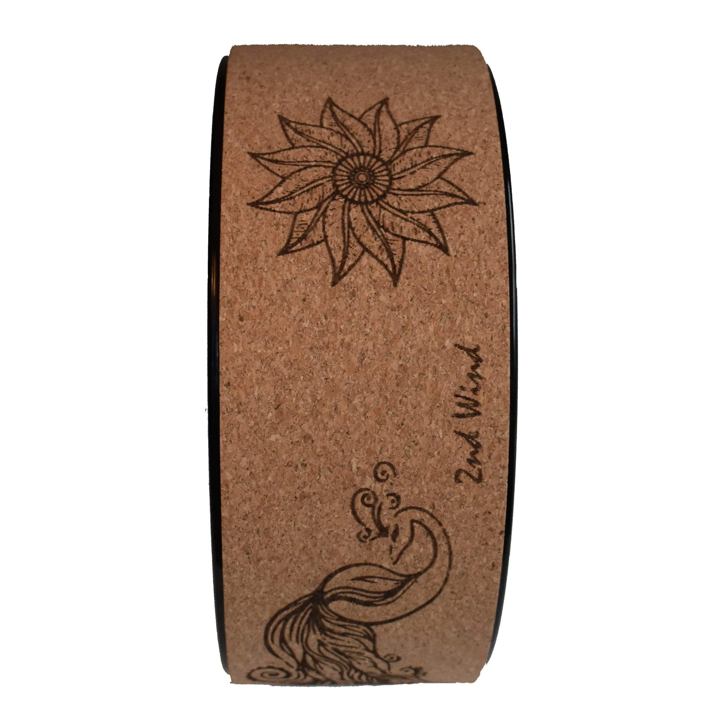 Peacock Cork Yoga Wheel - wholesale