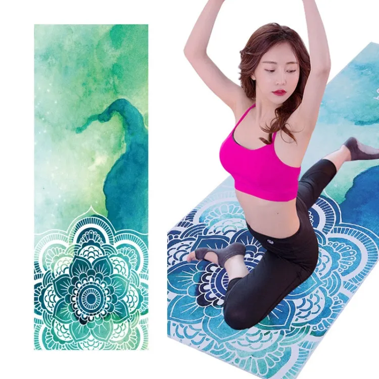 Printed Soft Yoga Mat Non-Slip Yoga Towel, Size: 185 x 65cm(Prosperity Qinglian)