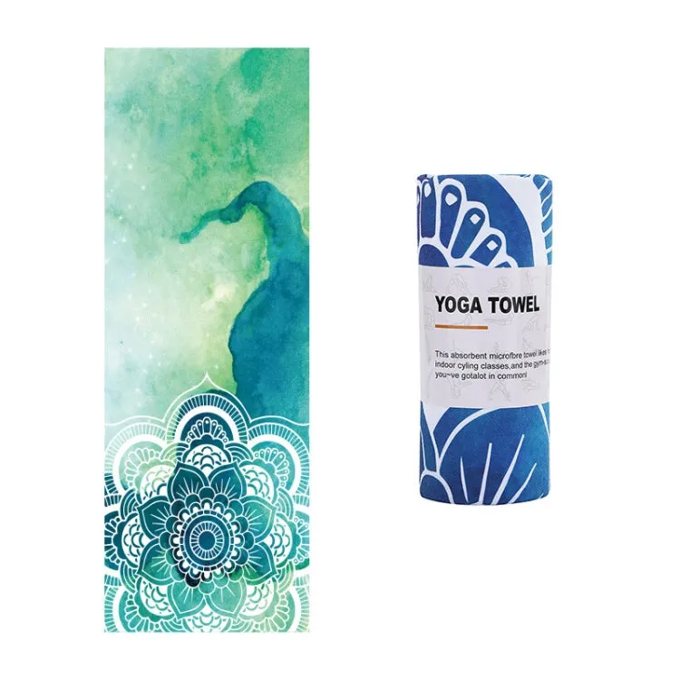 Printed Soft Yoga Mat Non-Slip Yoga Towel, Size: 185 x 65cm(Prosperity Qinglian)