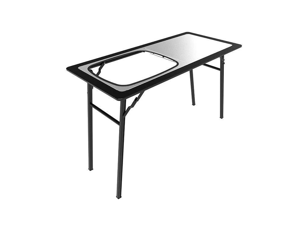 Pro Stainless Steel prep Table W/ Foldable Basin - Front Runner