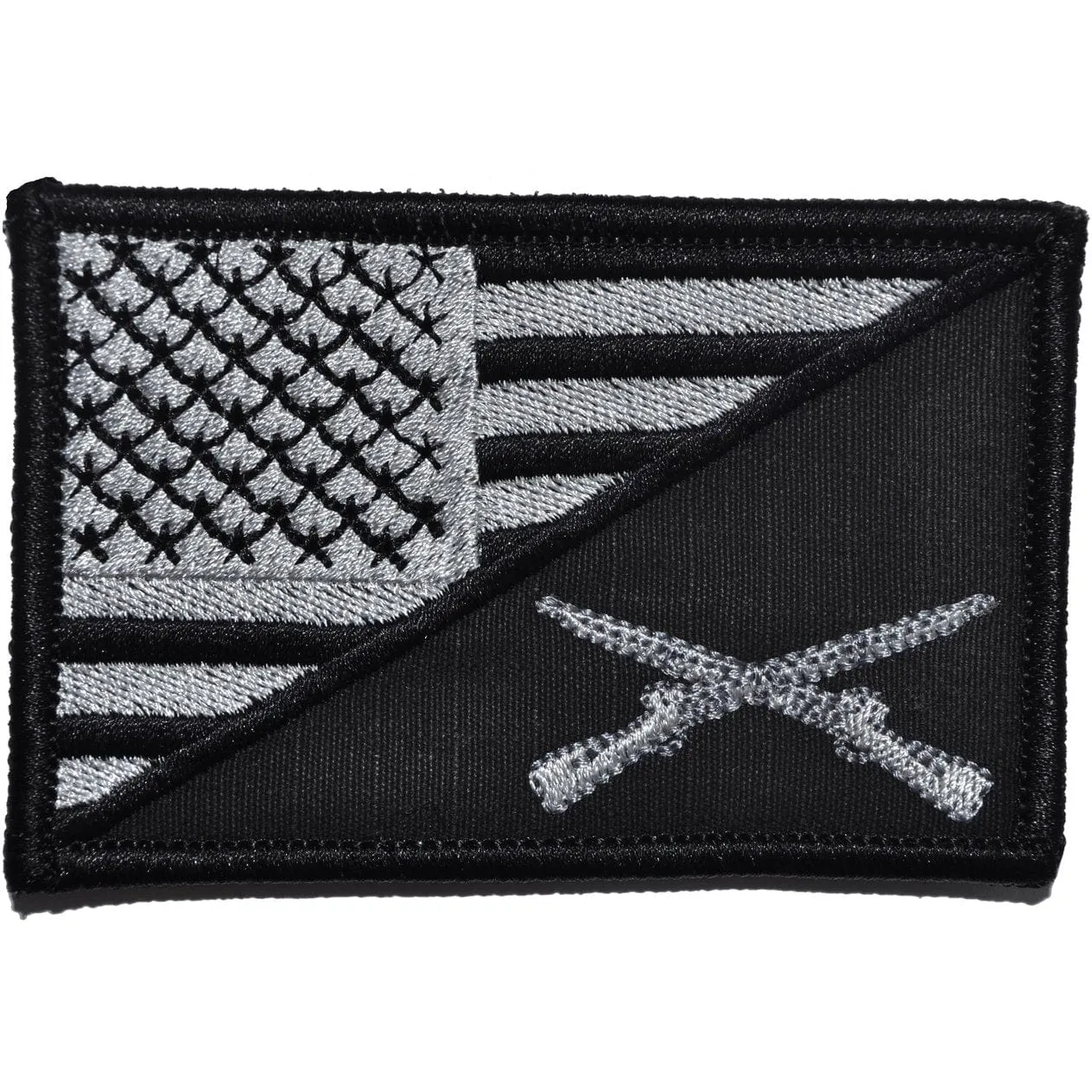 Rifle Cross Infantry USA Flag - 2.25x3.5 Patch