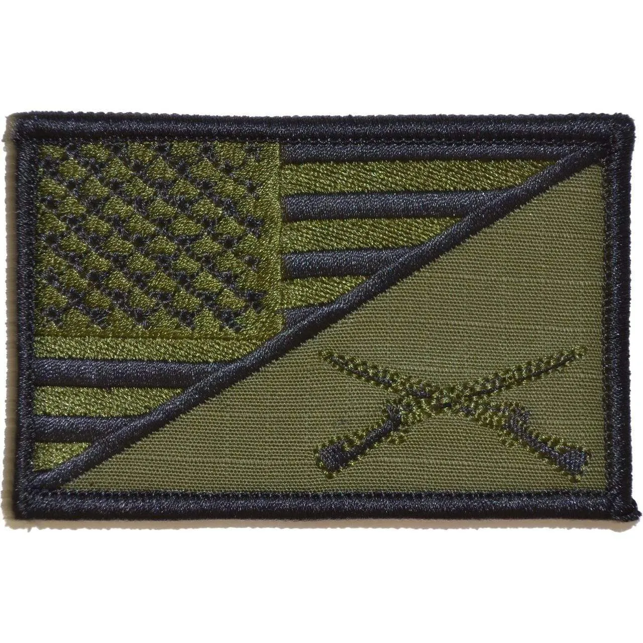 Rifle Cross Infantry USA Flag - 2.25x3.5 Patch