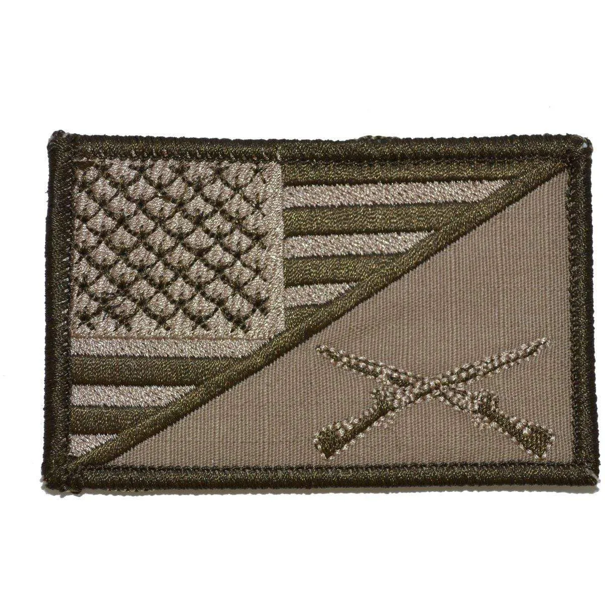 Rifle Cross Infantry USA Flag - 2.25x3.5 Patch