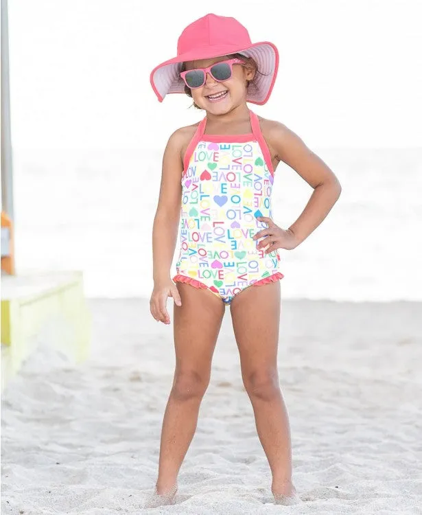 RuffleButts | Ruffle Halter One Piece Swimsuit ~ Love