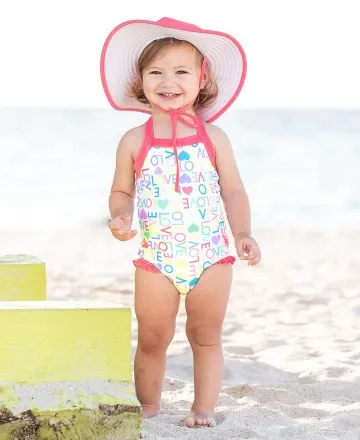 RuffleButts | Ruffle Halter One Piece Swimsuit ~ Love