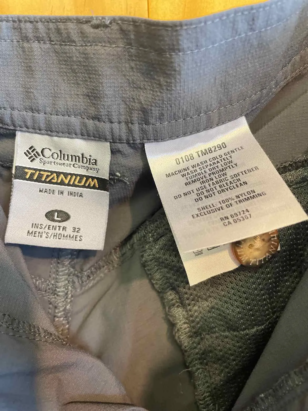 Size Large Columbia Men's Pants