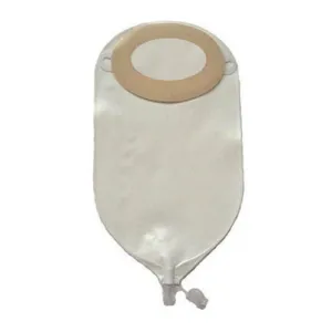 Special Nu-Flex Oval with Barrier 1" Pre-Cut Round Opening, Convex Drain Pouch 24 oz.