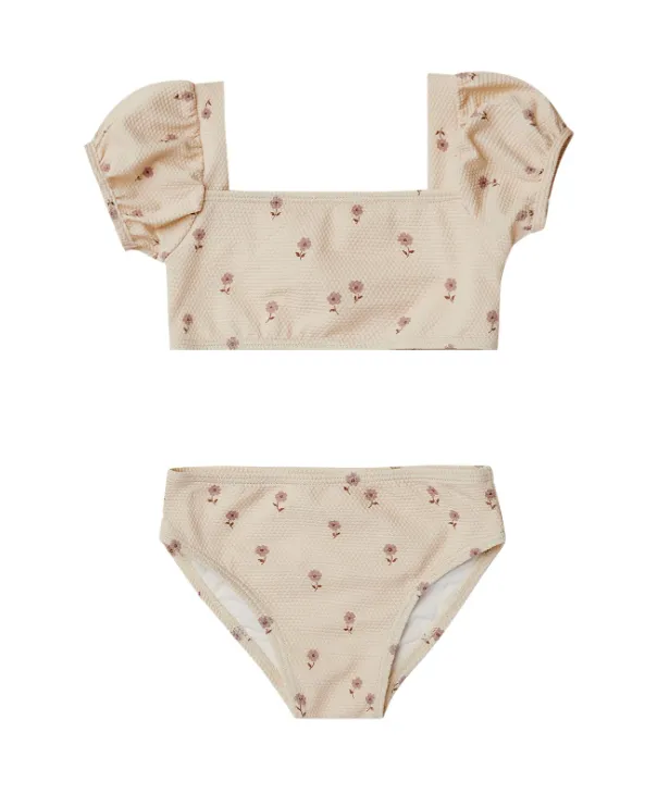 The Zippy Two Piece Swimsuit by Quincy Mae - Lilac Fleur - BABY