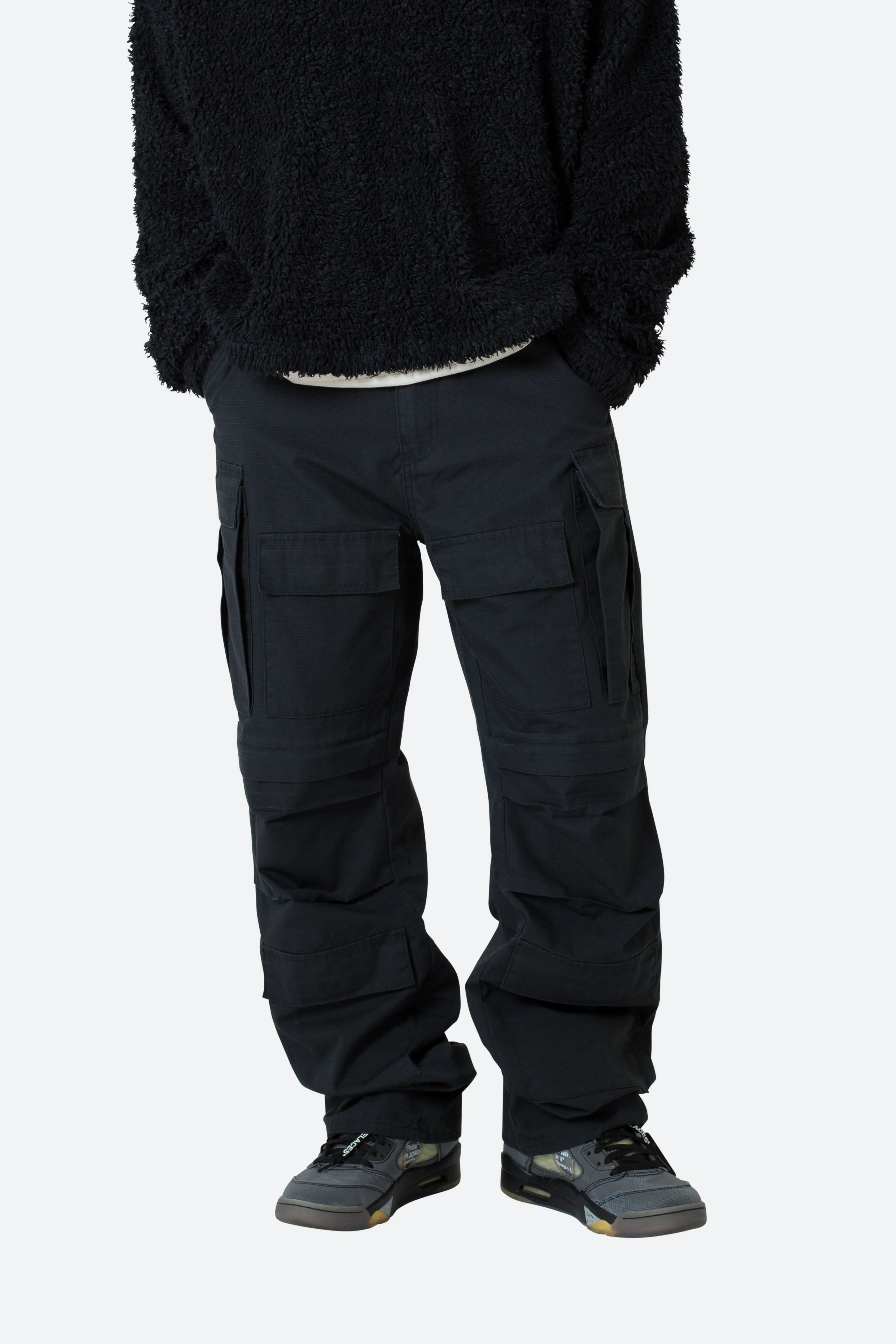 Ultra Baggy Cargo Pants - Black