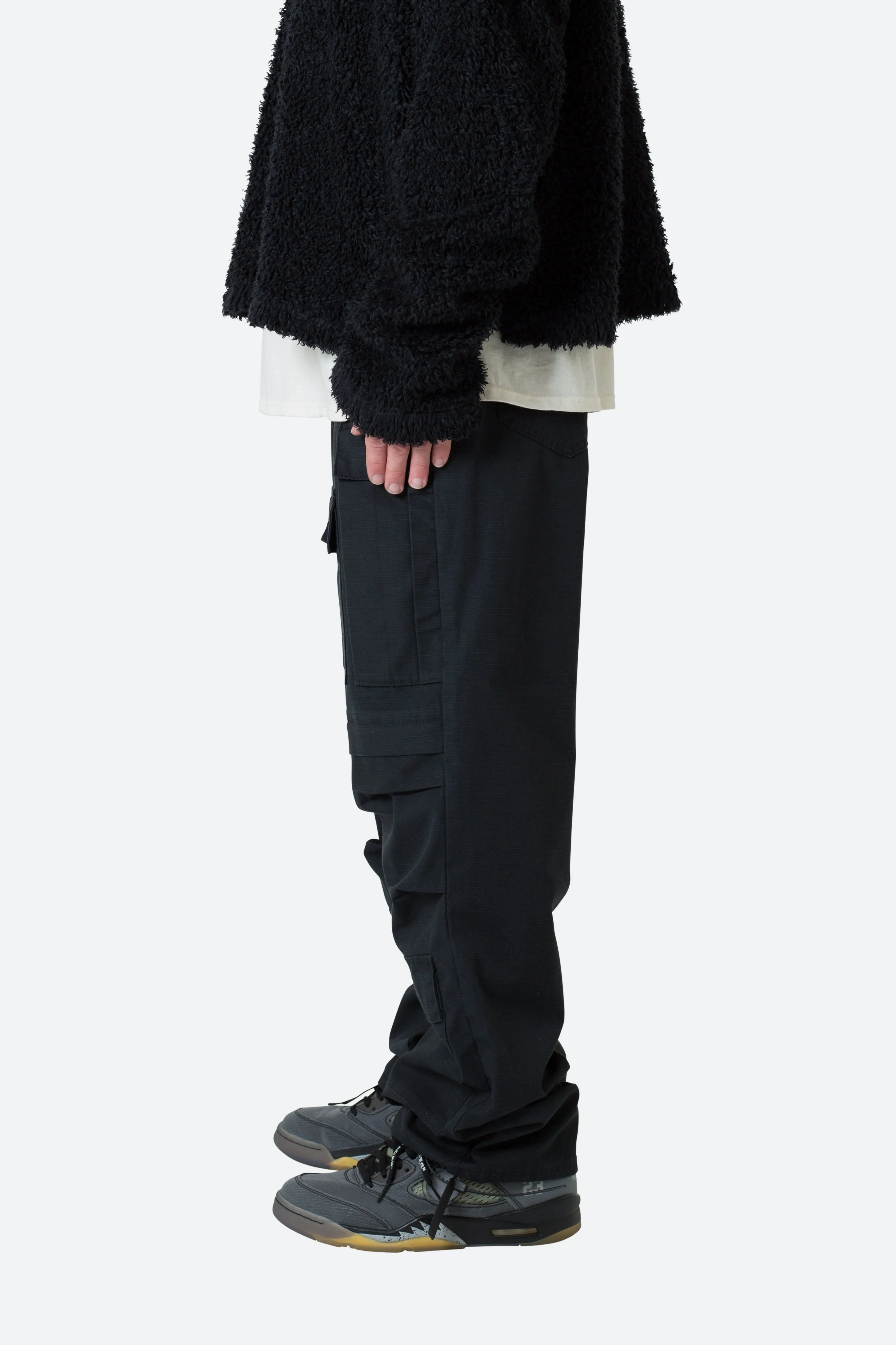 Ultra Baggy Cargo Pants - Black