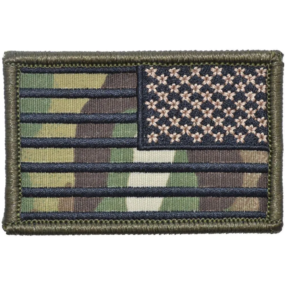 US Flag - 2x3 Patch - MultiCam w/ Black