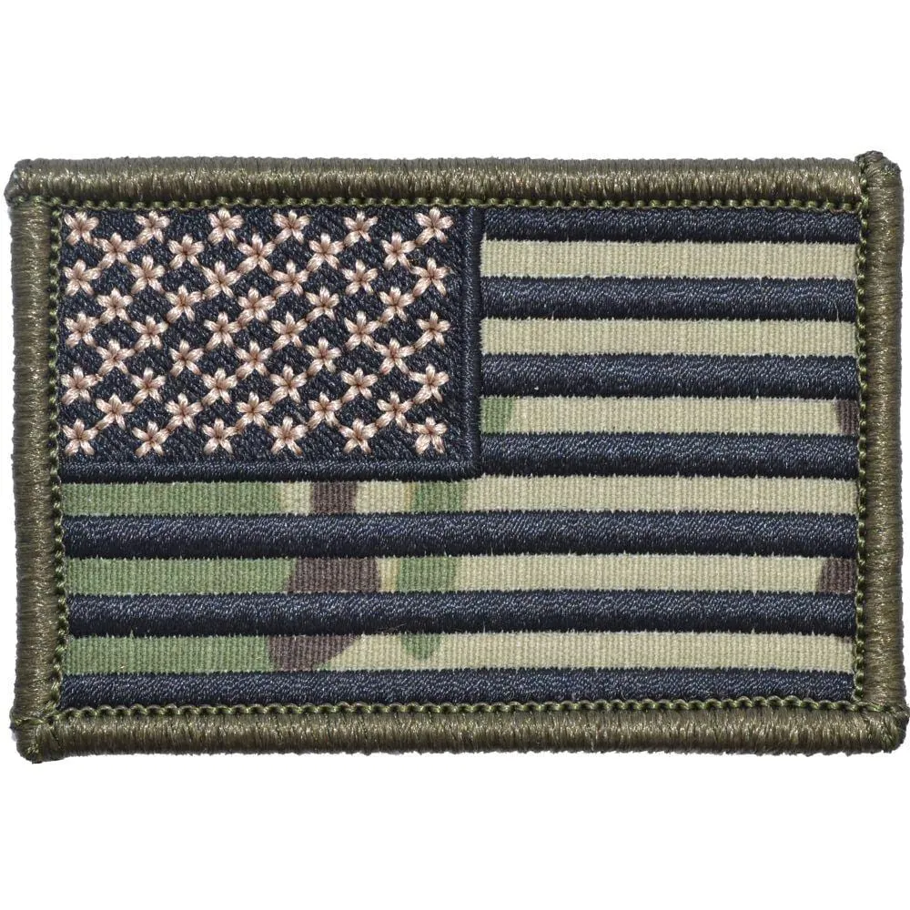 US Flag - 2x3 Patch - MultiCam w/ Black