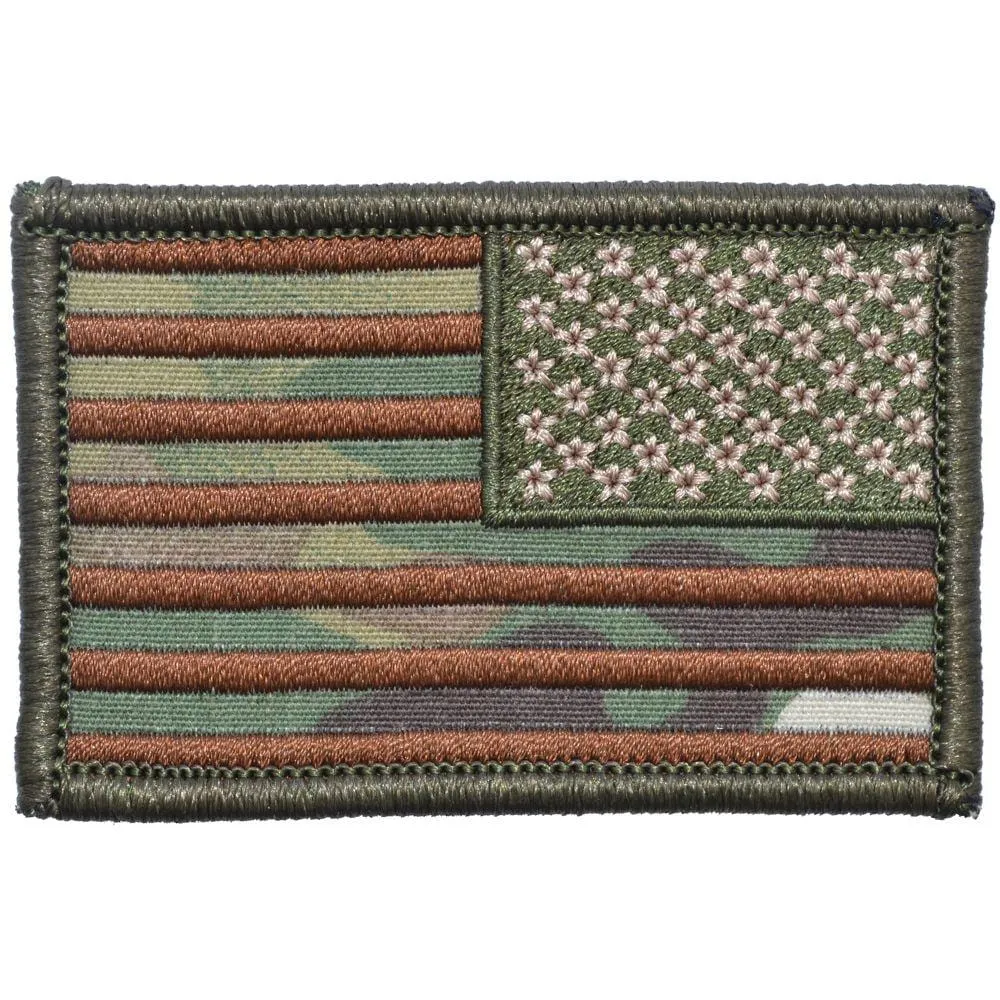 US Flag - 2x3 Patch - MultiCam w/ Spice Brown