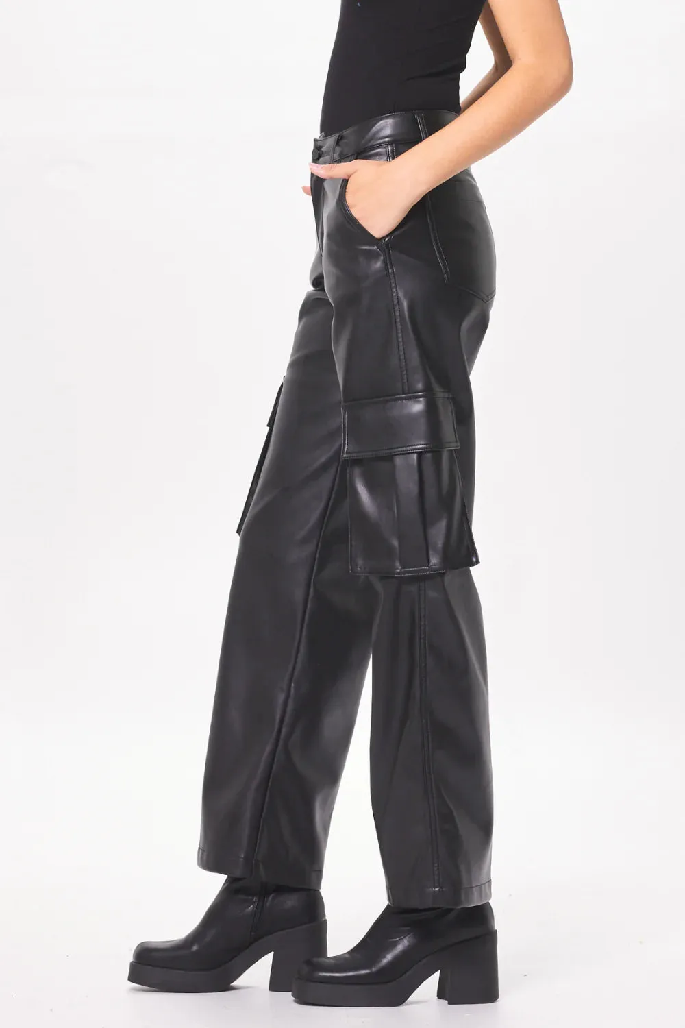 Vintage Havana Leather Cargo Pant