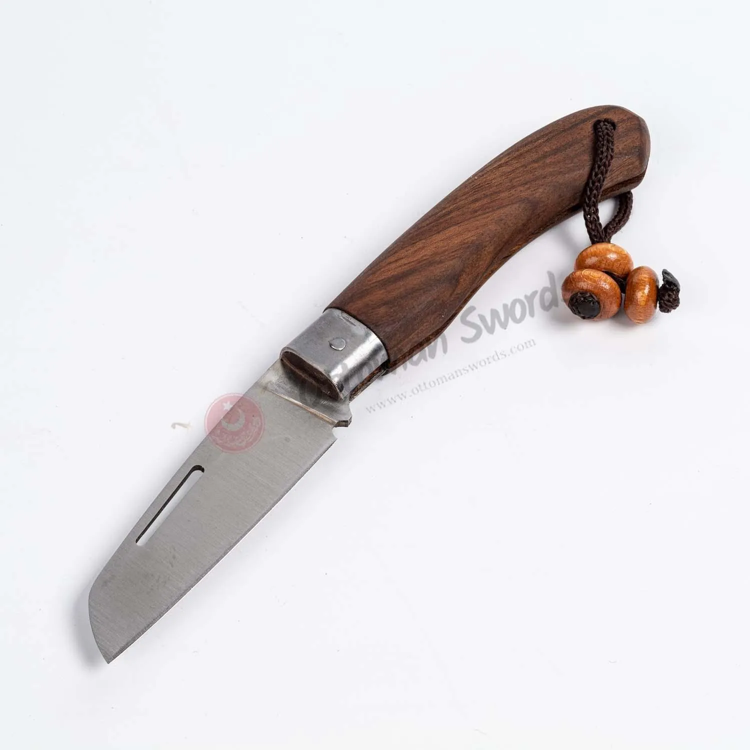 Walnut Handle Simple Folding Pocket Knife