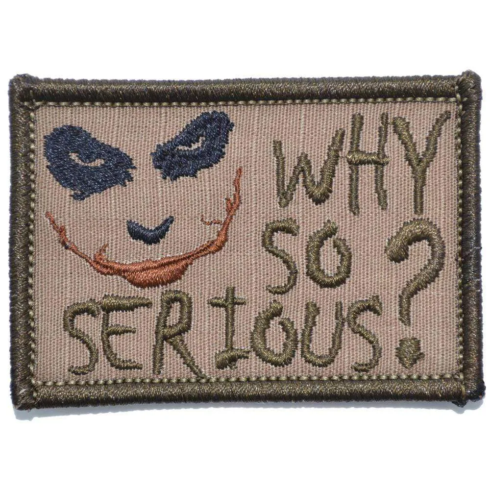 Why So Serious? Joker Quote - 2x3 Patch