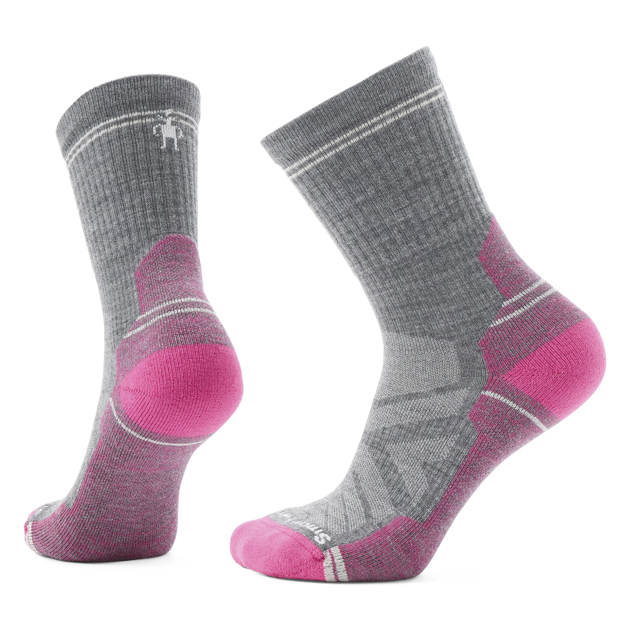 Women's Smartwool Hike Crew Socks Color: Power Pink